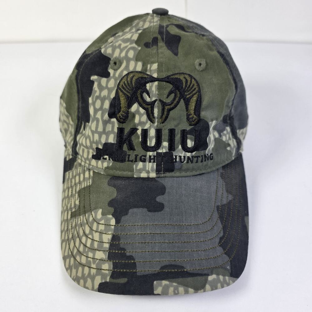 KUIU Icon Cap Verde 2.0 Camo One Size Adjustable Strapback Hat Cap Embroidered